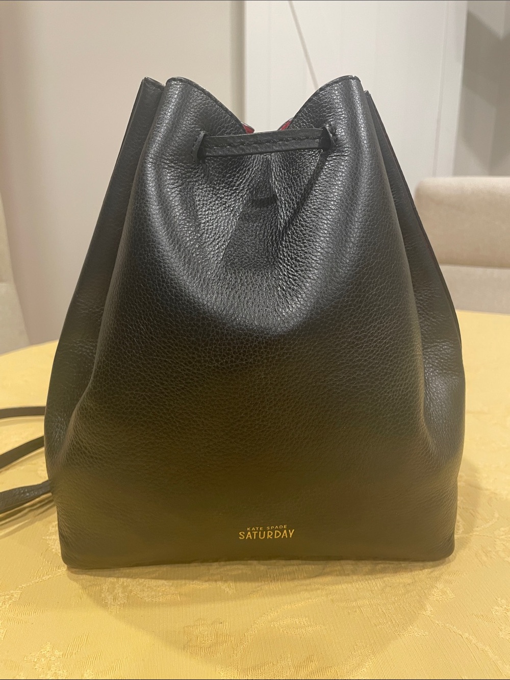 Kate Spade Saturday Leather Drawstring Backpack